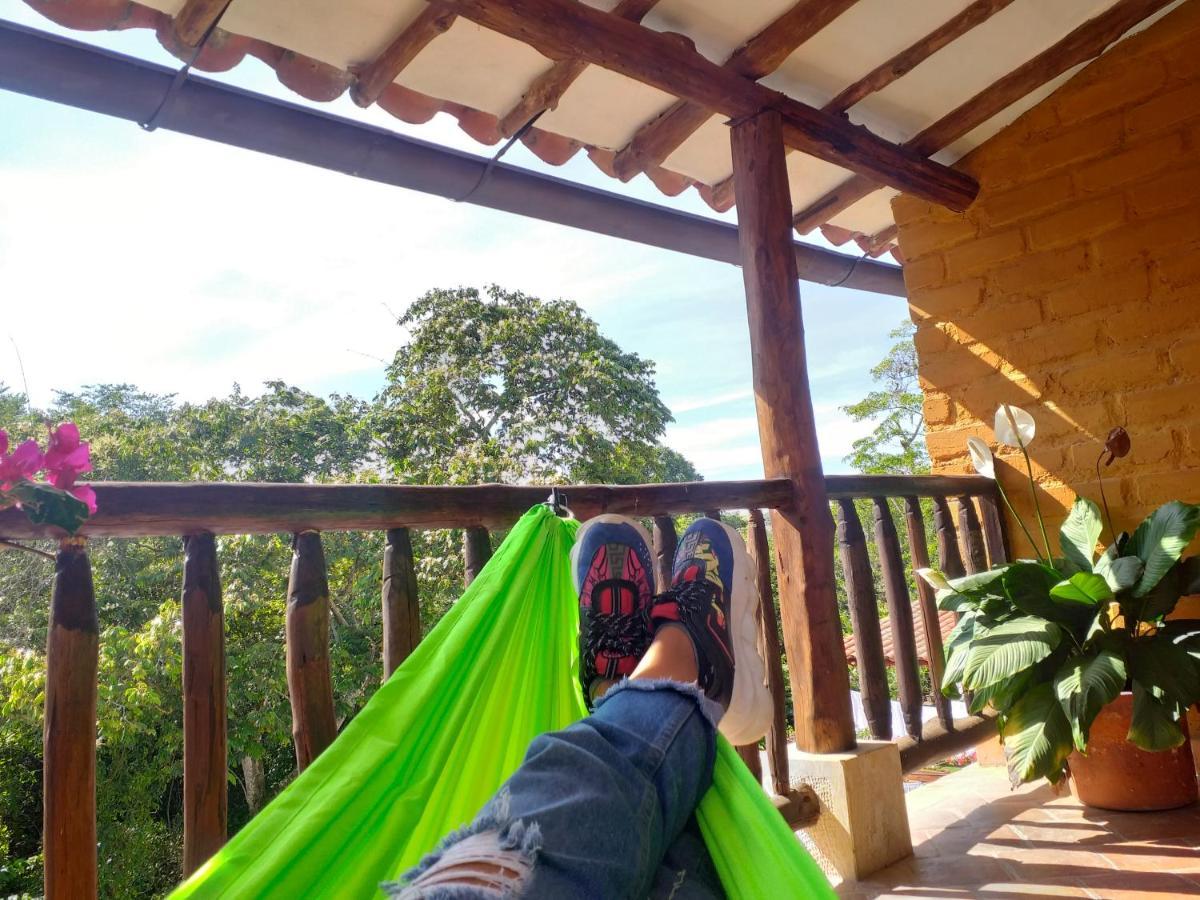 Casona Chara Hotel Barichara Bagian luar foto